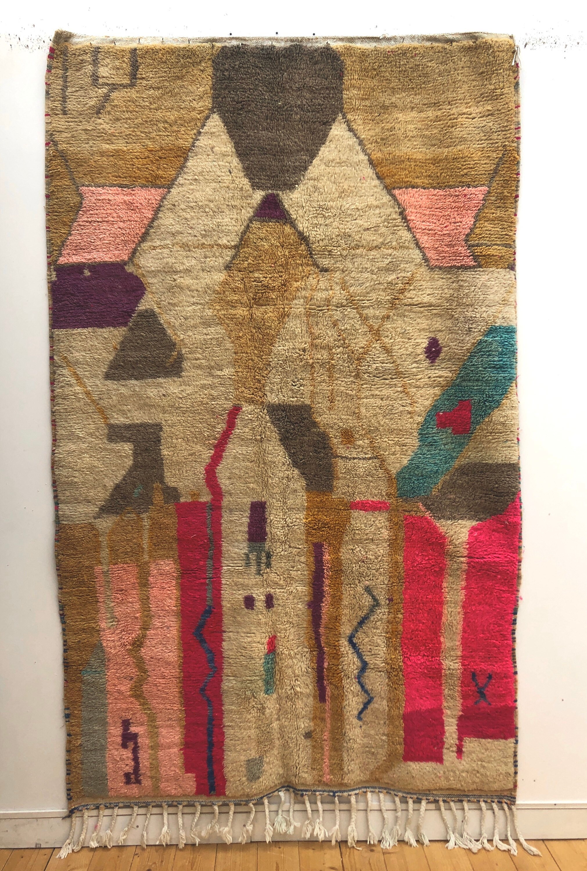 Tapis Berbère Marocain Boujaad Neuf 2, 45x1, 54M