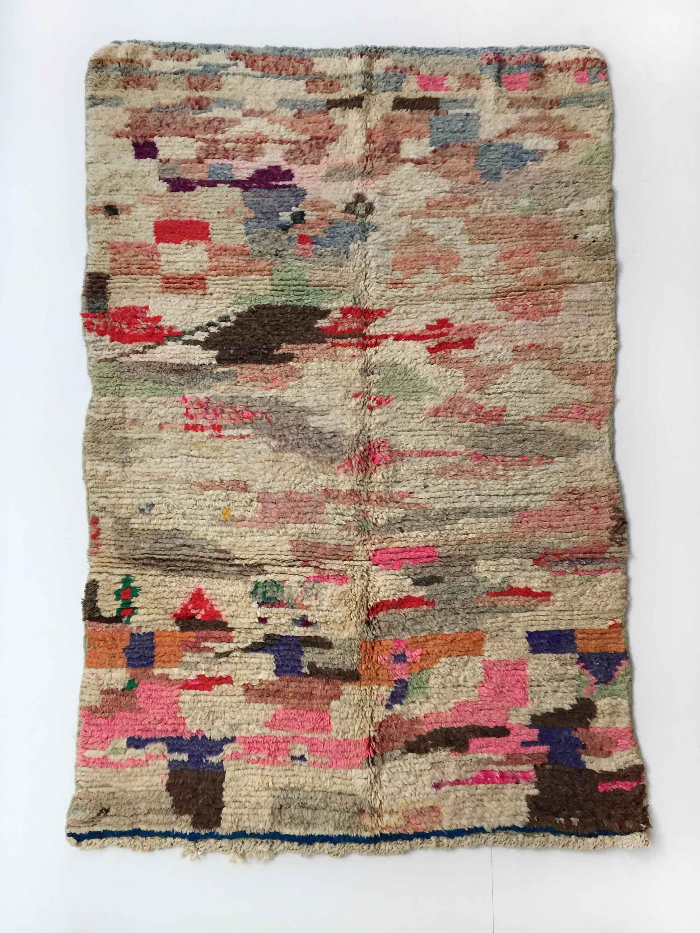 Tapis Berbère Marocain Boujaad Neuf Colore 2, 48x1, 48M