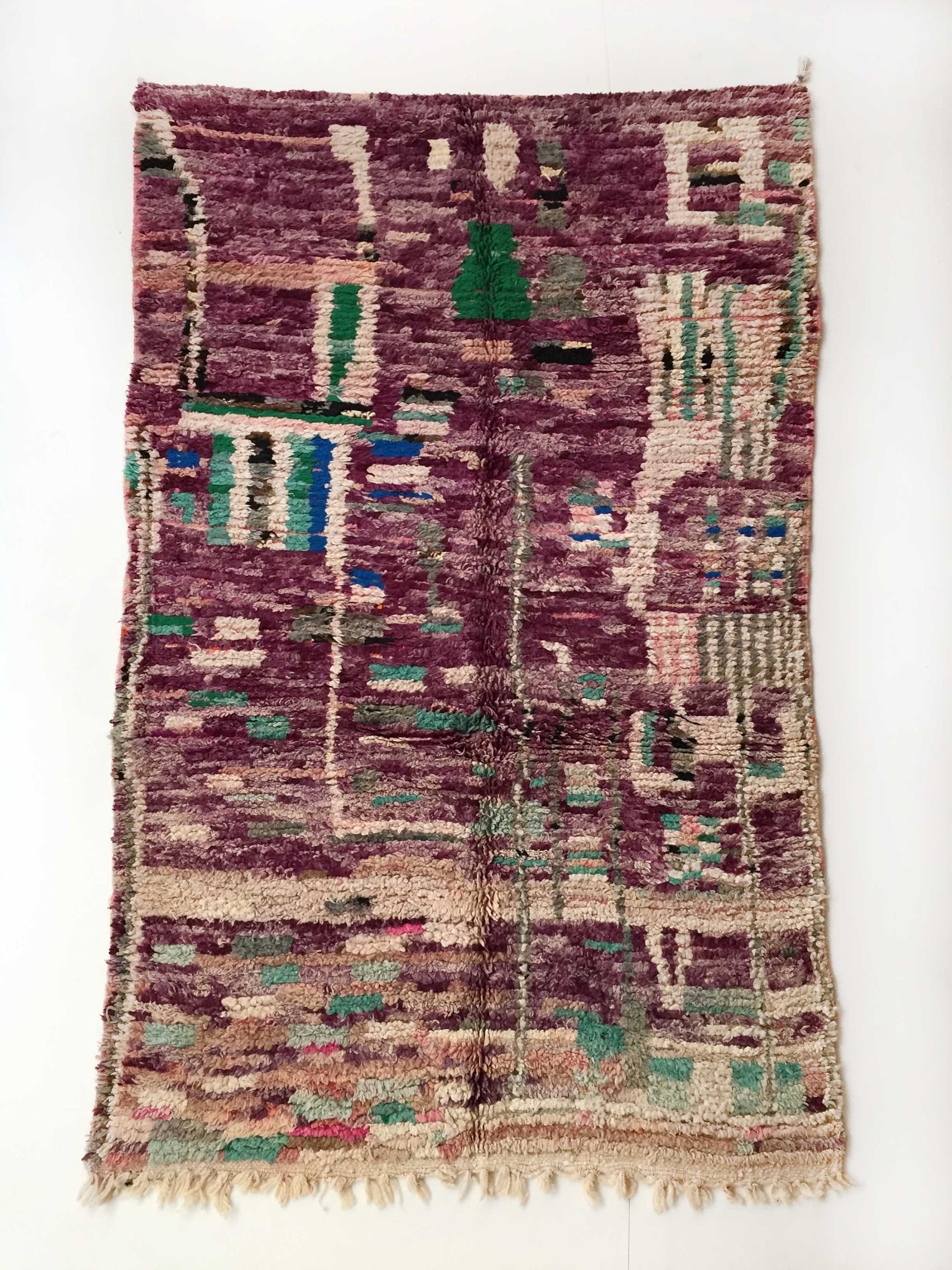 Tapis Berbère Marocain Boujaad Neuf 2, 64x1, 41M