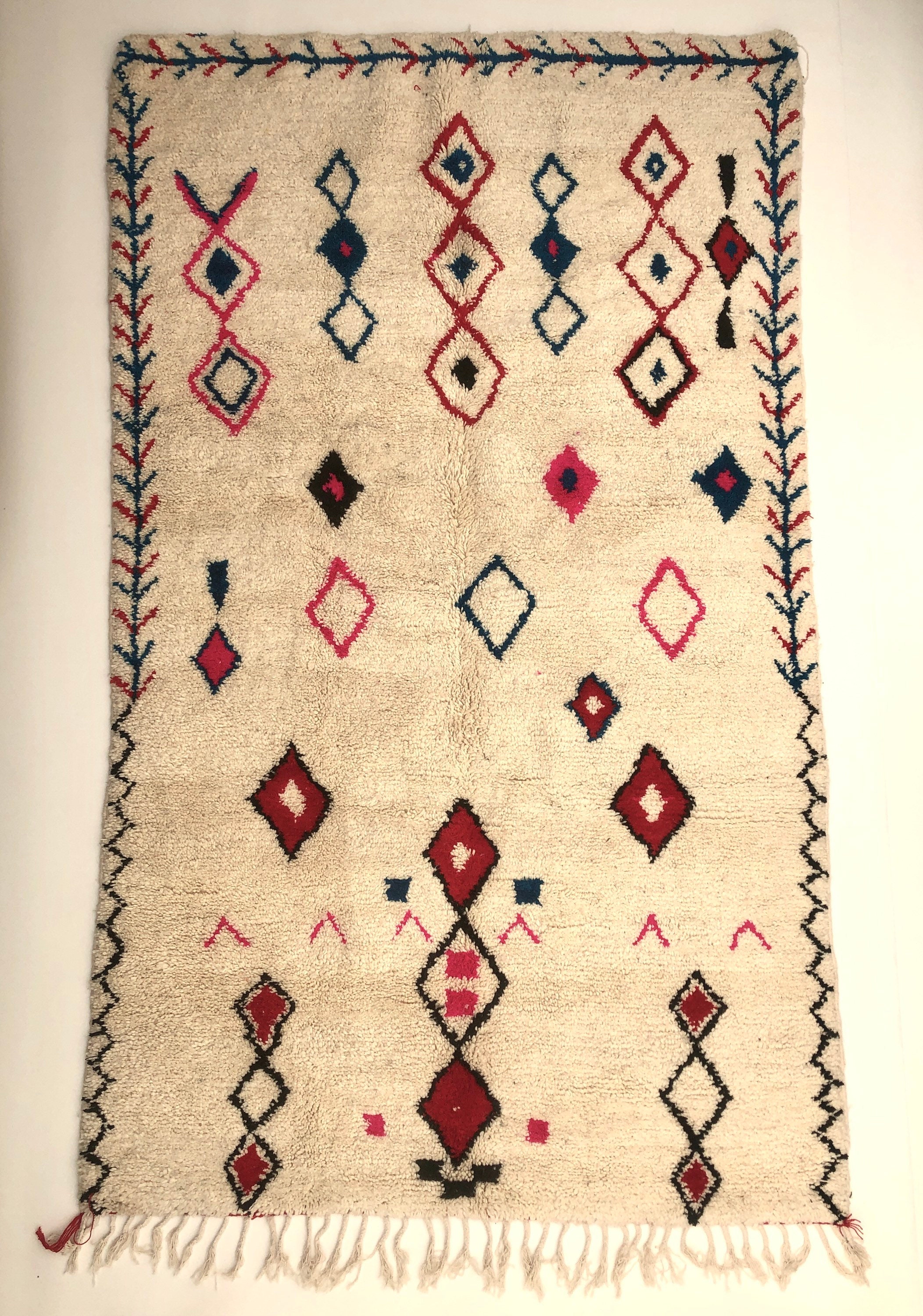 Tapis Berbère Marocain Azilal Neuf 2, 55x1, 50M