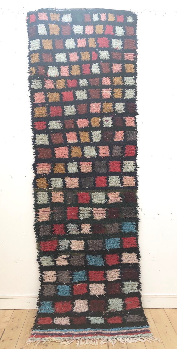 Tapis Berbère Marocain Vintage Azilal 2, 82x0, 9M