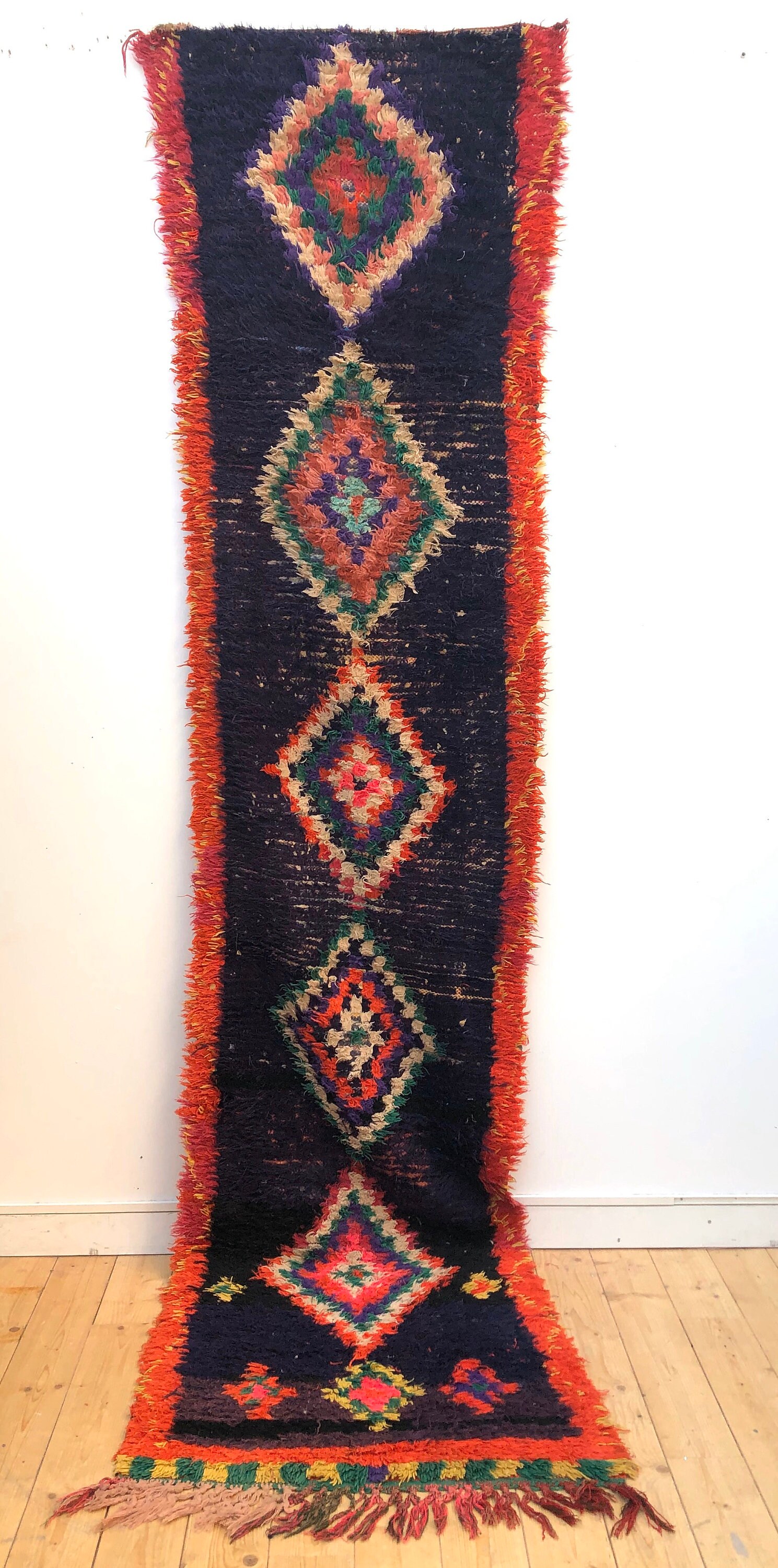 Tapis Berbère Marocain Vintage Azilal 3, 35x0, 78M