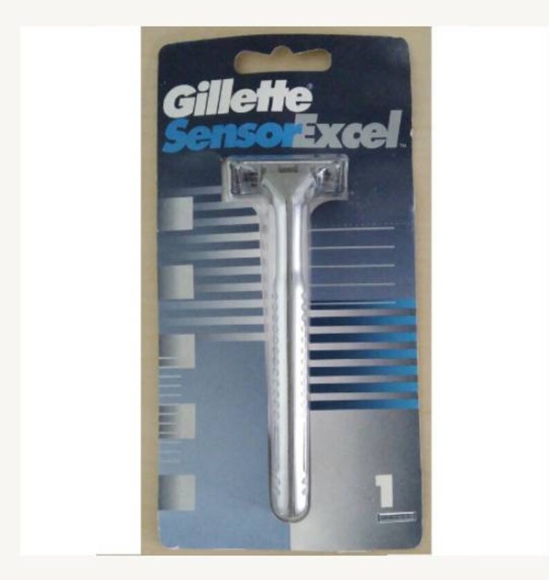 Gillette Sensor Excel Razor Handle 1 Cartridge Genuine New Etsy
