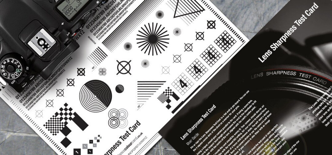 Camera Lens Sharpness Test Card A4 Size 210mm X 297mm Etsy