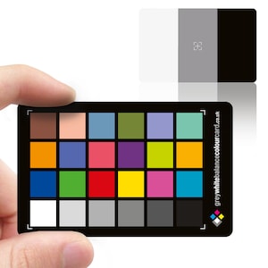 Carte couleur gris balance des blancs : carte de crédit 3 x 2,
