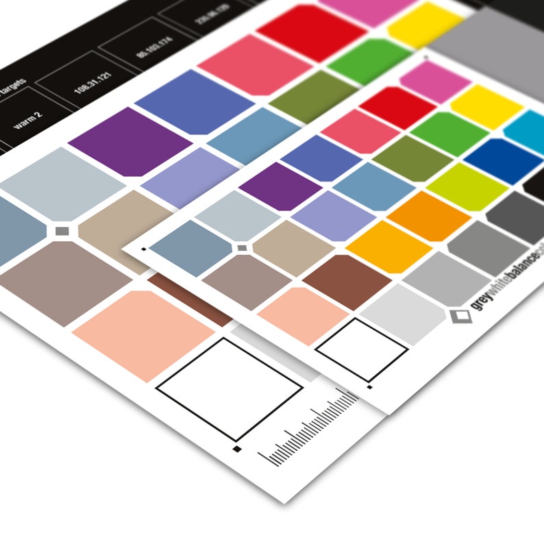 Grey White Balance Colour Card for Photographers and Designers Colour