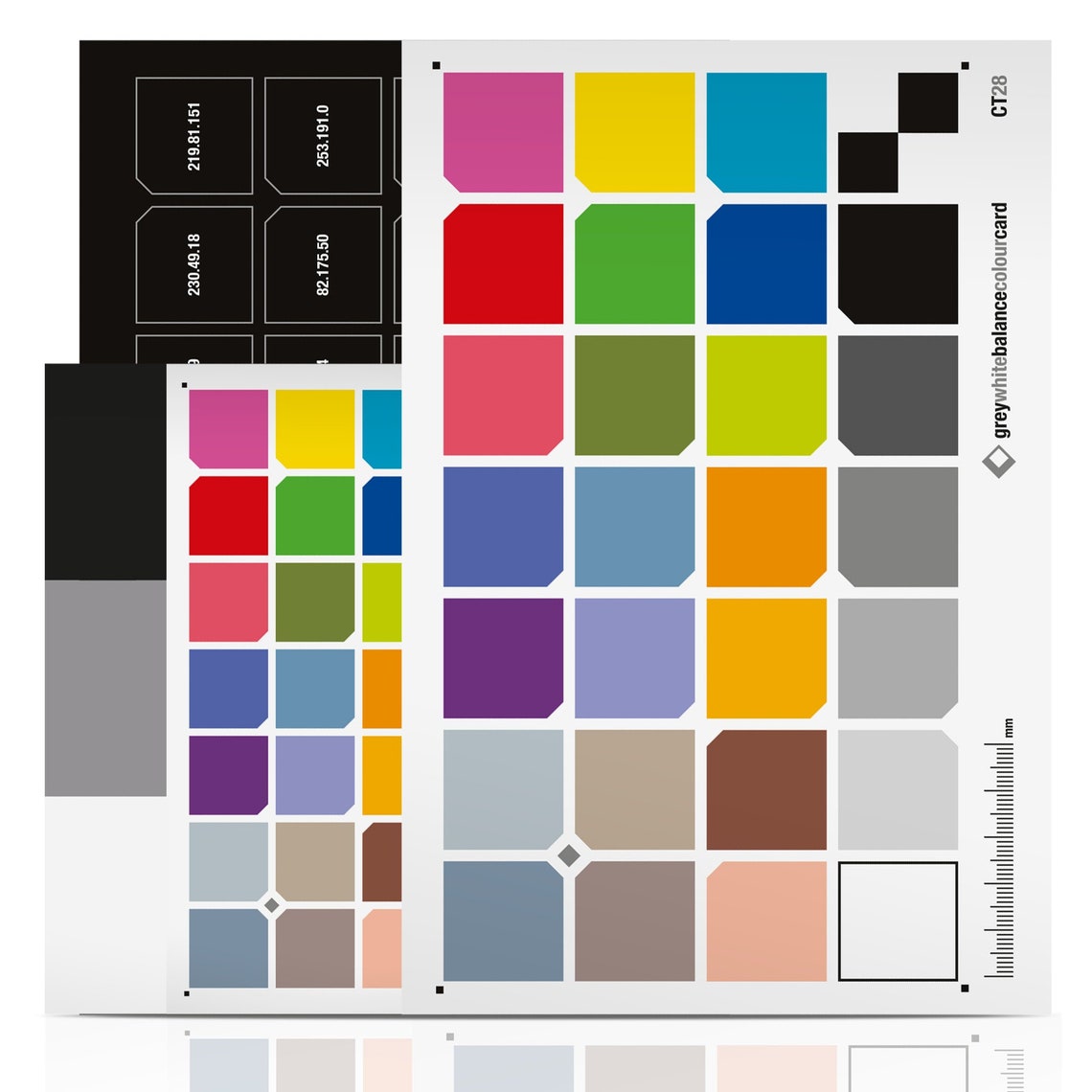 Grey White Balance Colour Card for Photographers and Designers Colour