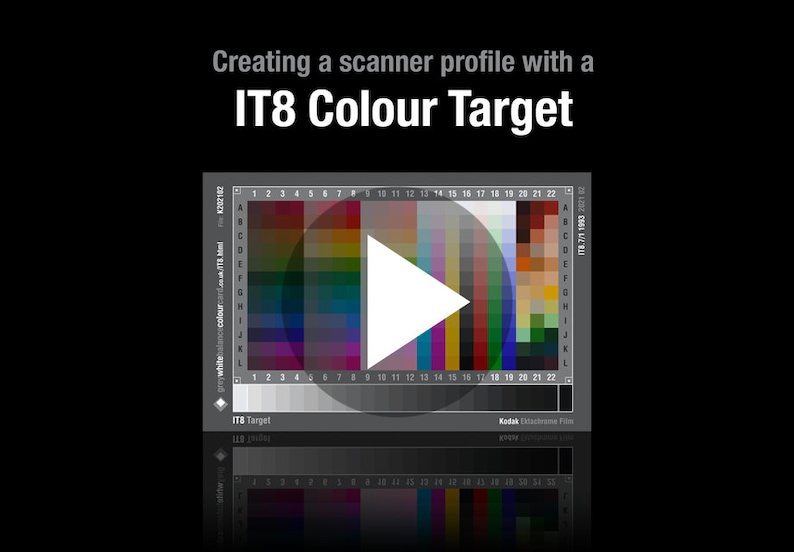 IT8 Target Scanner Calibration Bundle IT8.7/1 IT8.7/2 35mm Trans / 7x5 Reflective. Etsy