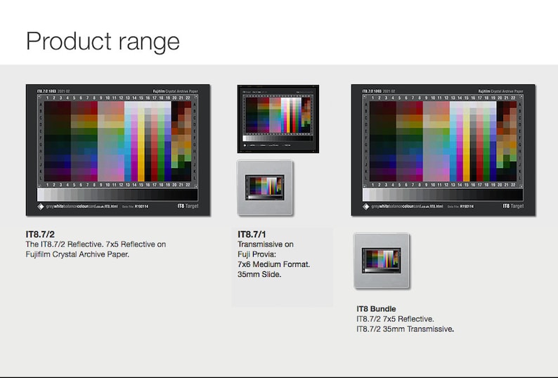 IT8 Target Scanner Calibration IT8.7/2 Fuji Reflective Etsy Denmark