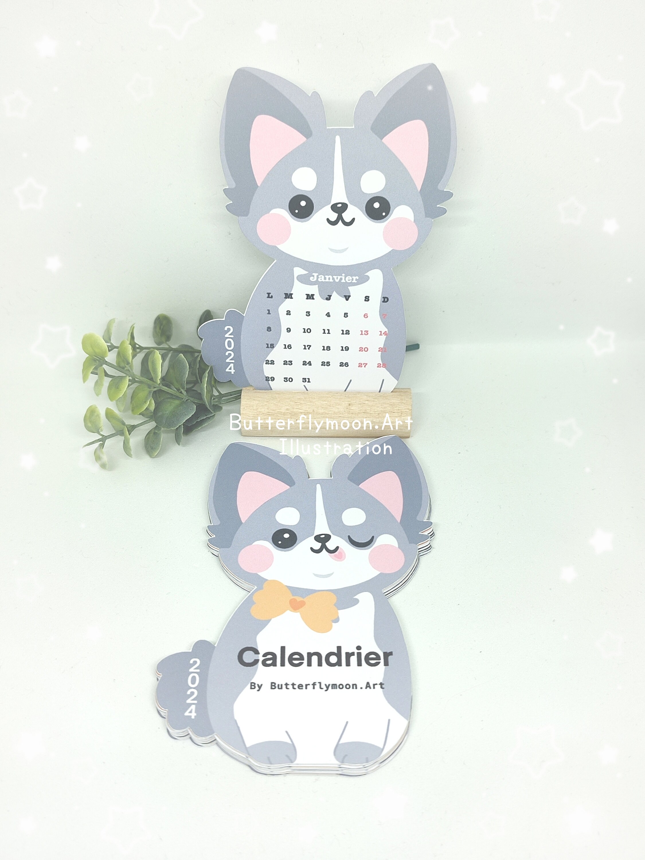 Chihuahua Dog Mini Calendar 2024 Desk Calendar 2024 Dogs Etsy