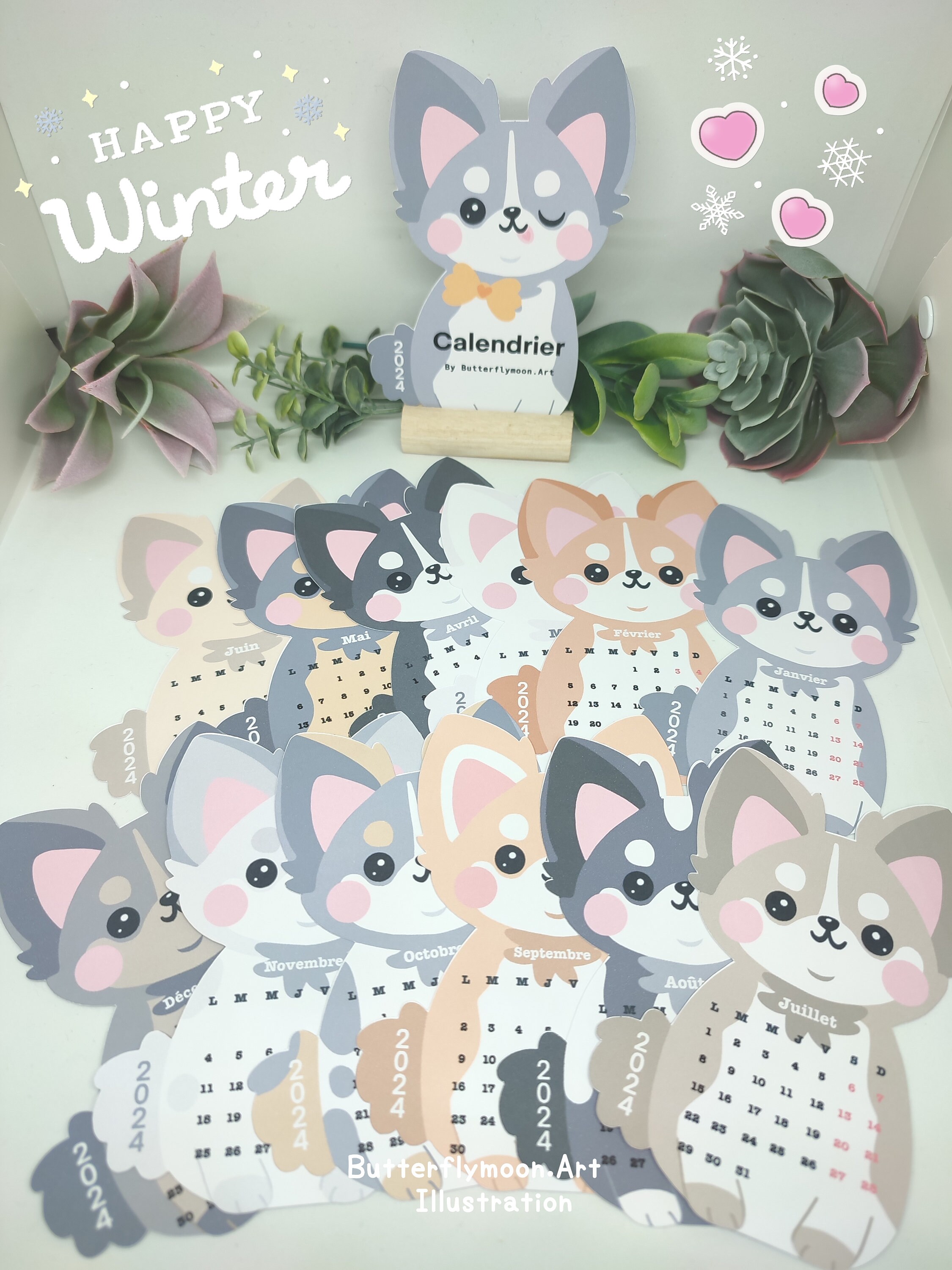 Chihuahua Dog Mini Calendar 2024 Desk Calendar 2024 Dogs Etsy