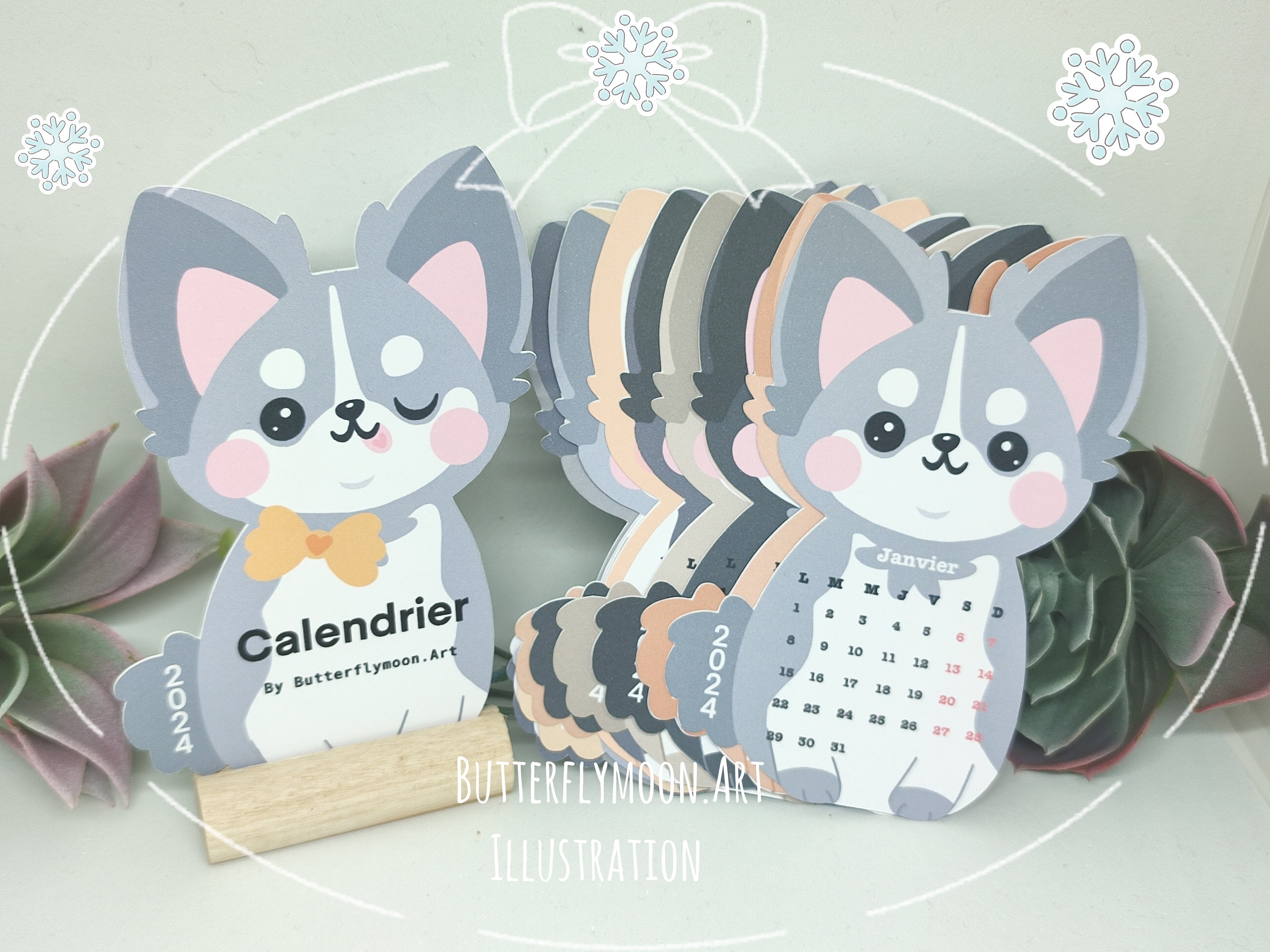 Chihuahua Dog Mini Calendar 2024 Desk Calendar 2024 Dogs Etsy