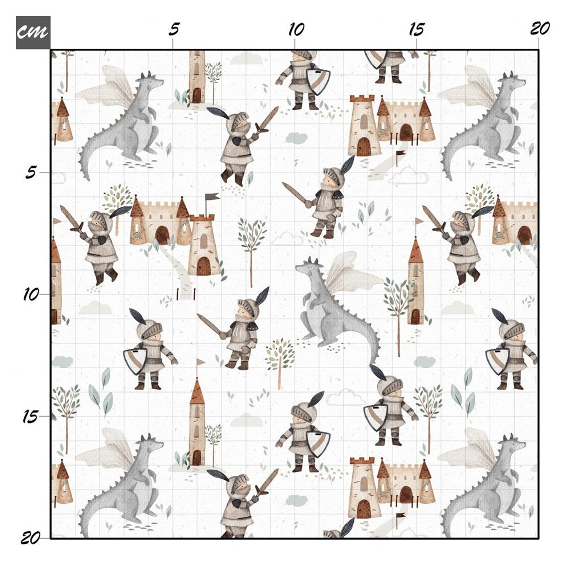 Organic Jersey Cotton Fabric by the Meter, Own Production, Children's