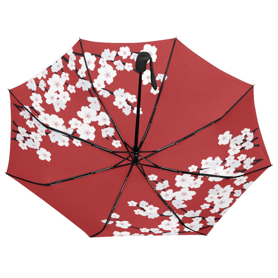 Umbrella Japanese Umbrella Sakura Floral Sun Umbrella Etsy