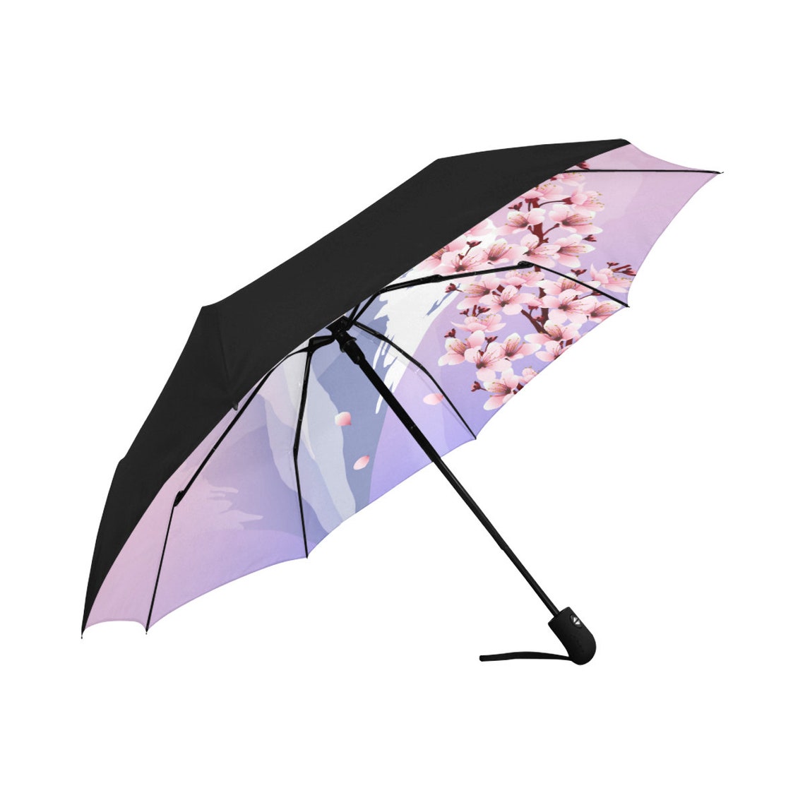 UV Umbrella Japan Style Sakura Mount Fuji Umbrella UV Etsy