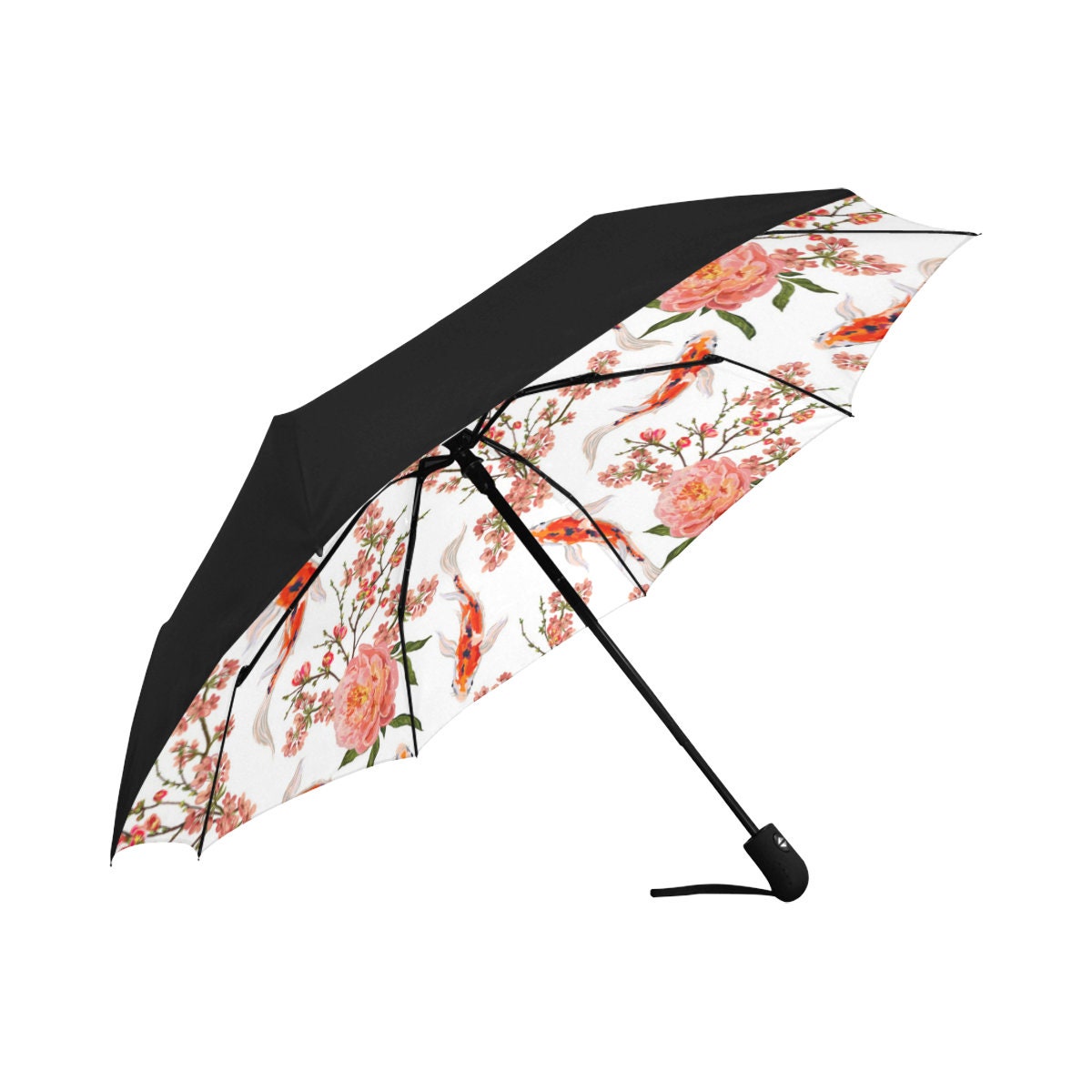 Koi Fish Art Umbrella Koi Umbrella Rain Umbrella Sun Etsy