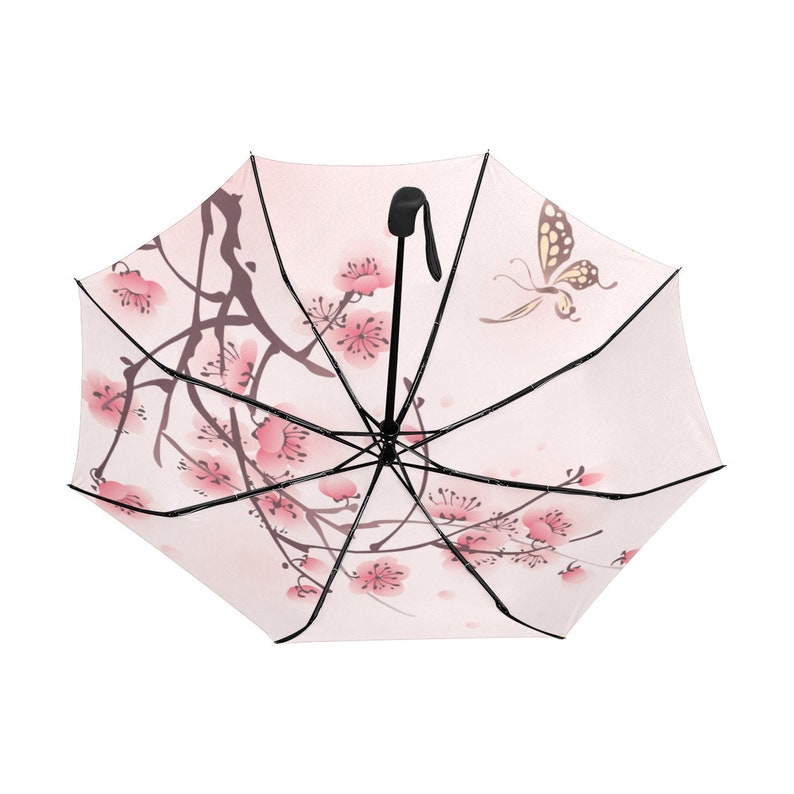 Sakura Umbrella UV Japanese Style Sun Umbrella Rain Etsy
