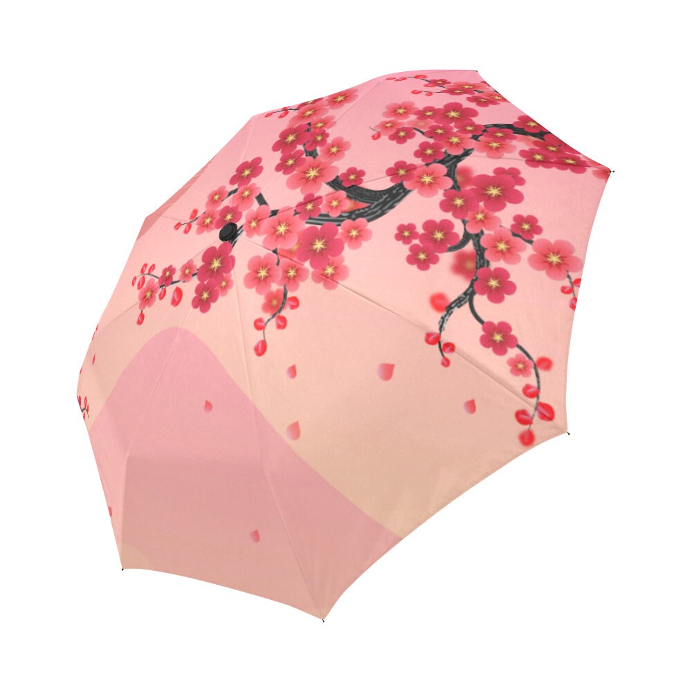 Umbrella Sakura Rain Umbrella Japanese Umbrella Floral Pink Umbrella Sun Umbrella Gift for Mom