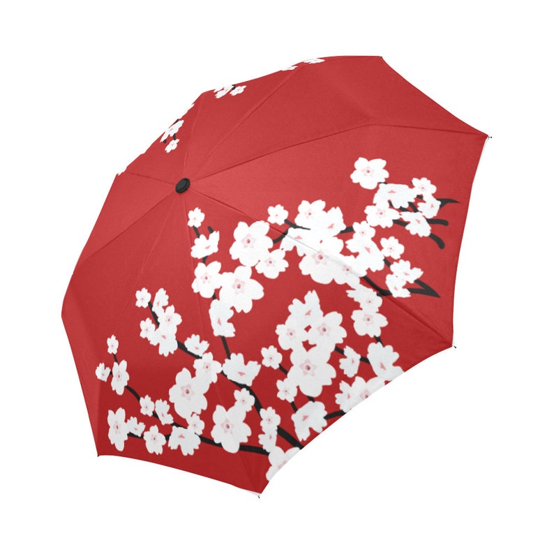 Umbrella Rain Umbrella Sakura Red Umbrella Japanese | Etsy