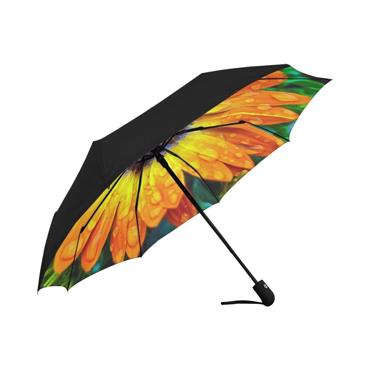 Regenschirm Regentropfen Blumen Regenschirm Anti-UV Regenschirm UV- Regenschirm Blumenschirm Sonnenschirm Regenschirm Regen Accessoires -   Schweiz