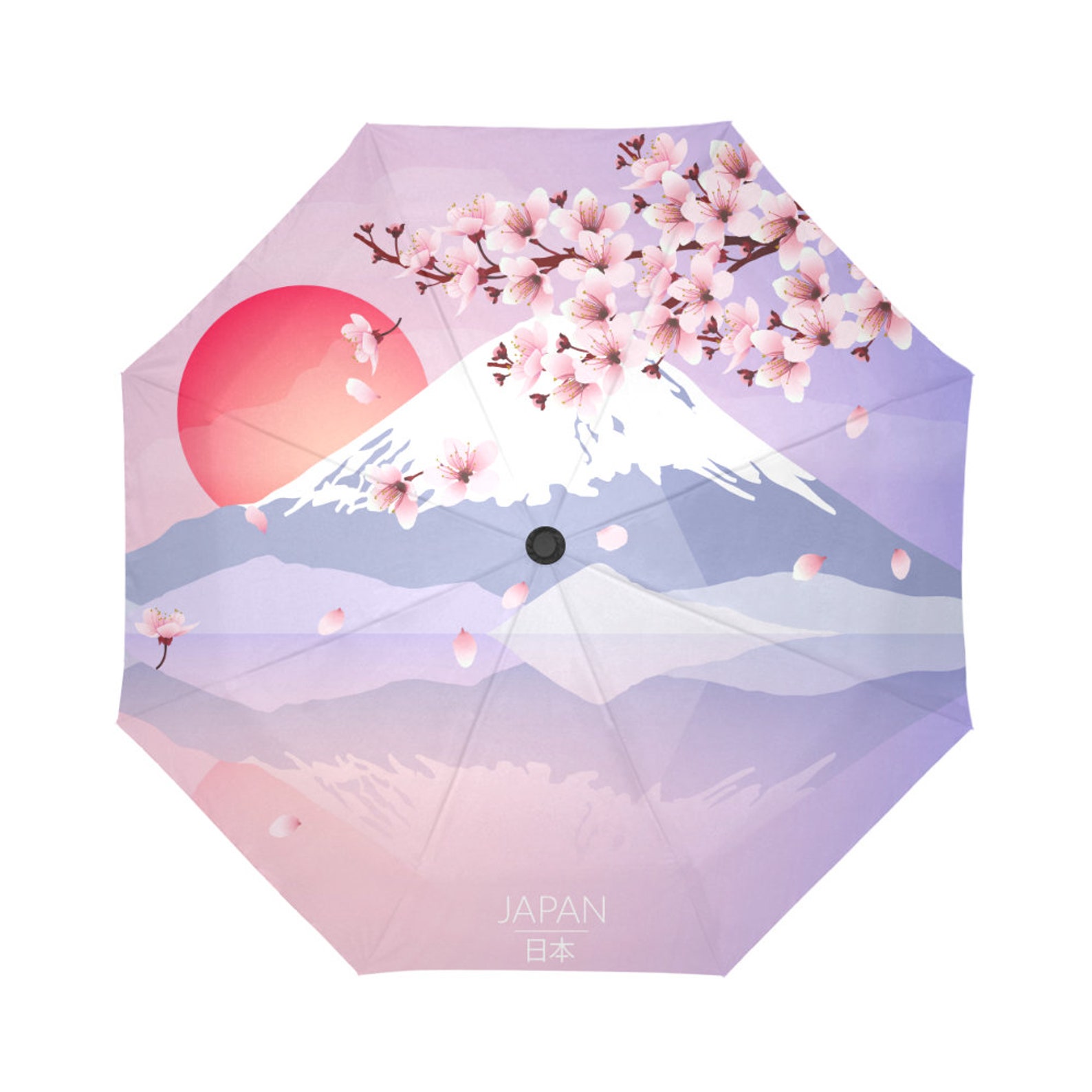 Umbrella UV Japan Sakura Mt Fuji UV Umbrella Pink Umbrella Rain