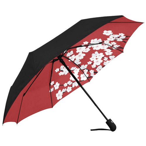 Umbrella Sakura Rain Umbrella Japanese Umbrella Floral Etsy