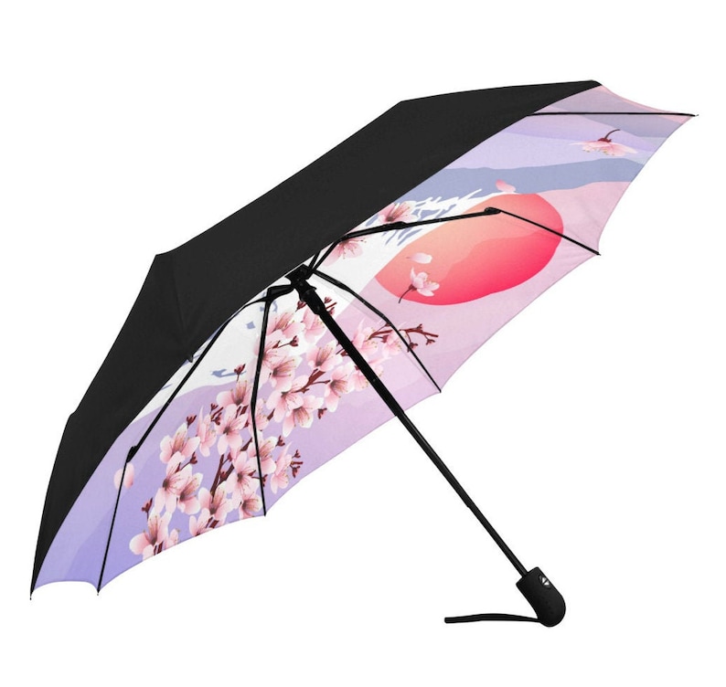 UV Umbrella Japan Style Sakura Mount Fuji Umbrella UV Etsy