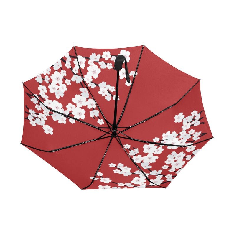 Umbrella Rain Umbrella Sakura Red Umbrella Japanese | Etsy