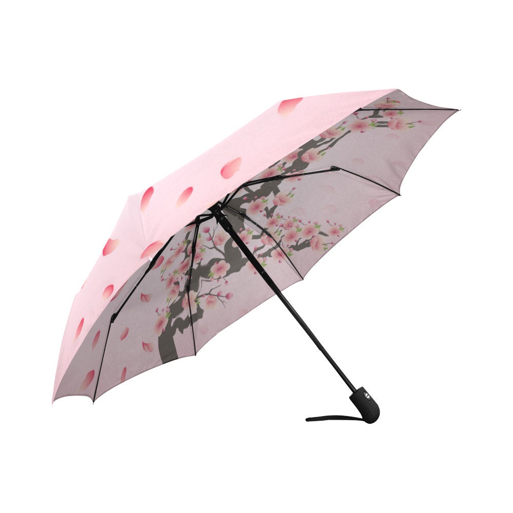 Umbrella Japanese Style UV Umbrella Sakura Pink Umbrella Etsy