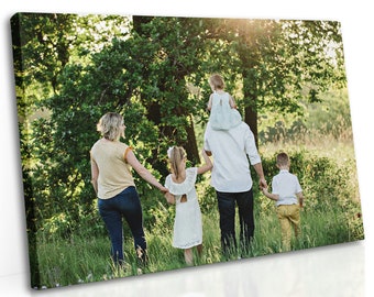 Personalised Family Photo Canvas Print | ANY Custom Photo, Portrait Wall Art