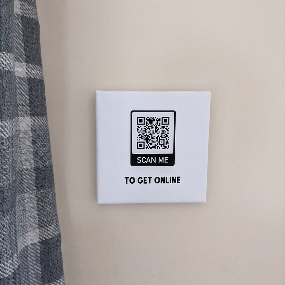 Wifi Access QR Code Canvas Custom QR Code Canvas Wifi Etsy