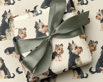 Yorkshire Terrier Geschenkpapier - Luxus Geschenkverpackung für Hundeliebhaber