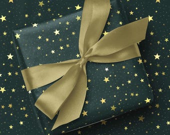Starry Christmas Wrapping Paper – Luxury Wizardly Gift Wrap
