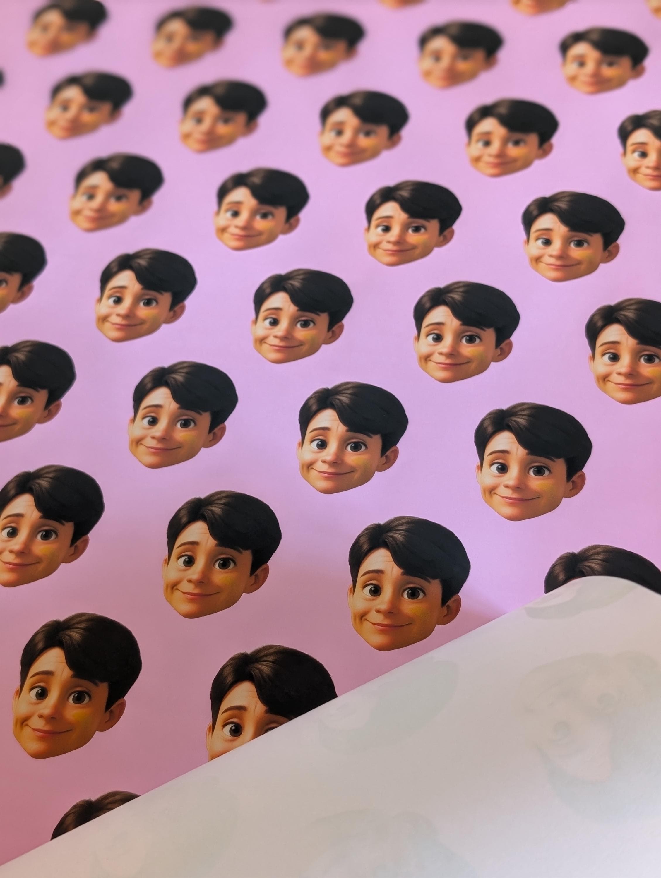 Personalised With ANY Face Wrapping Paper | Funny Custom Heads Photo Gift Wrap Roll/Sheet | Unique Birthday & Novelty Gag Joke Present Idea