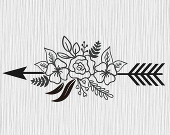 Download Circle Arrow Svg Tribal Circle Arrow Svg Plain Boho Arrow | Etsy