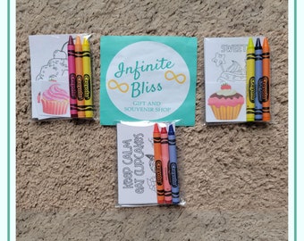 Paquetes para colorear cupcakes / Páginas para colorear cupcakes dulces / Dulces obsequios para fiestas / Fiestas de cumpleaños / Crayones Crayola