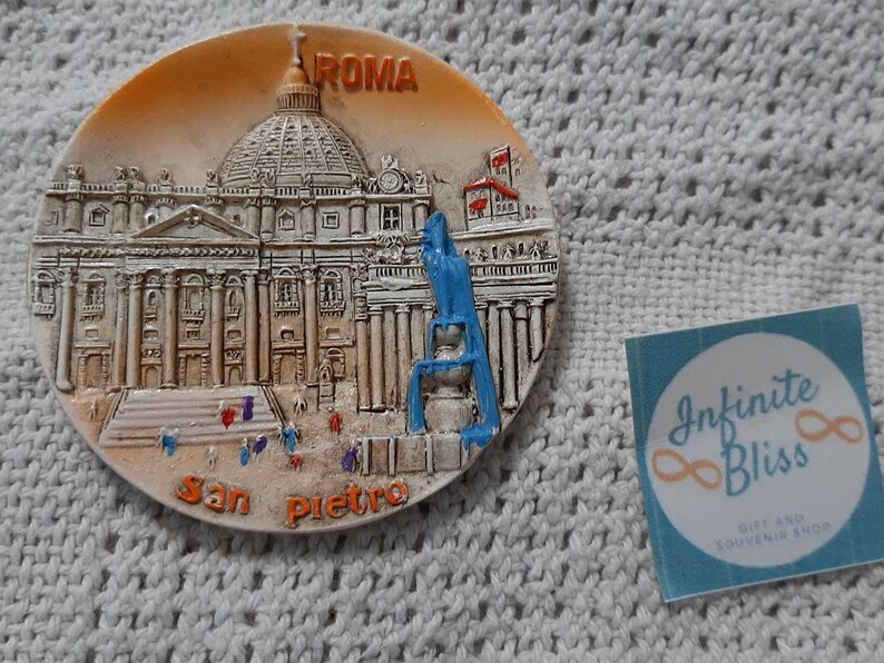 Infinite Bliss  San Pietro Roma Ceramic Ref Magnet image 0