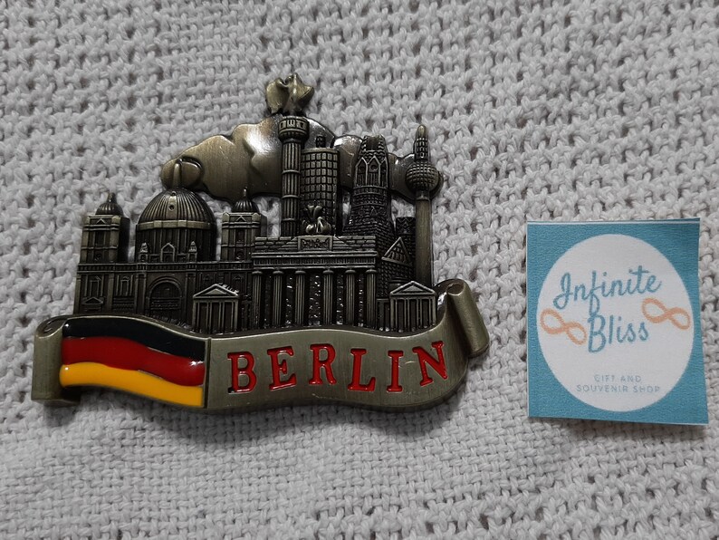 Infinite Bliss  Berlin Flag Metal Ref Magnet image 0