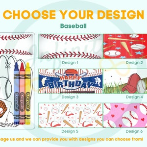 Baseball Coloring Packs | Coloring Pages | Birthday Party | Party Favor | Homerun | Crayola Crayons