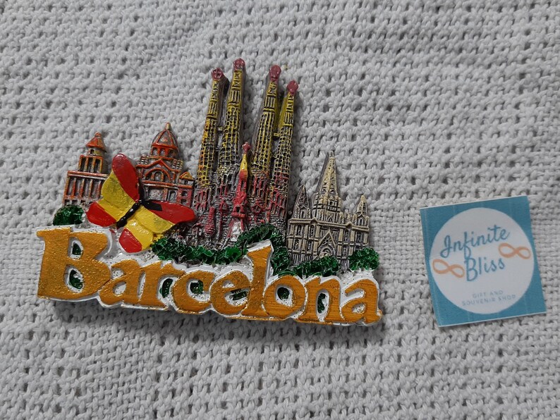 Infinite Bliss  Barcelona Spain Ceramic Ref Magnet image 0