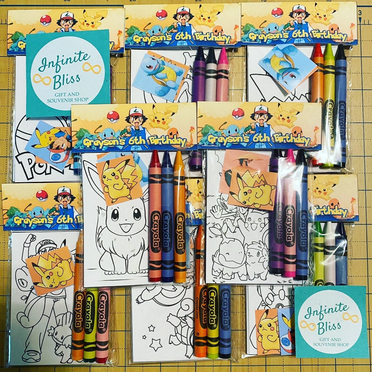 Pokemon Coloring Packs Coloring Pages Party Favor Crayola Crayons 