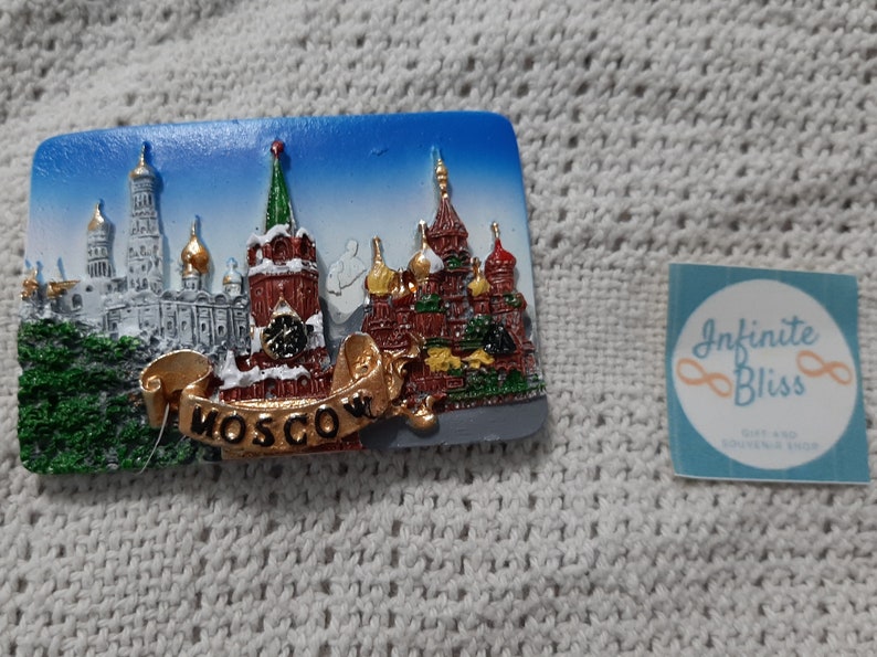 Infinite Bliss  Moscow Russia Ceramic Ref Magnet image 0