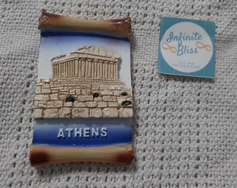 Athens Greece Ceramic Ref Magnet