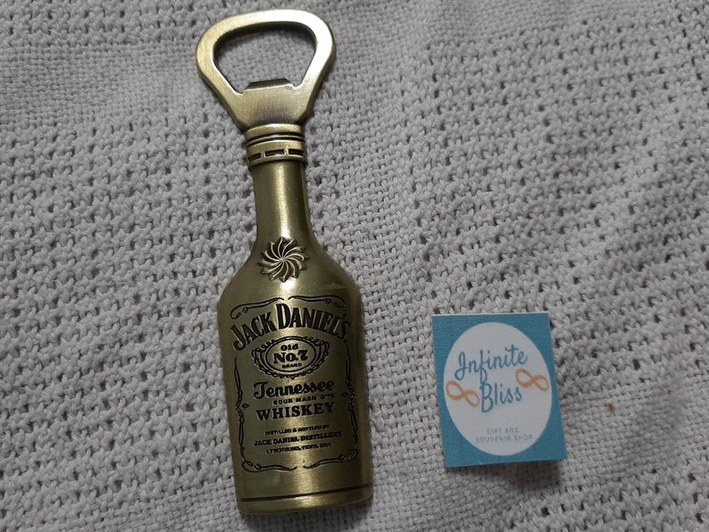 Infinite Bliss  Jack Daniels Gold Metal Ref Magnet and Bottle image 0