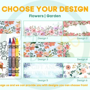 Flowers Coloring Packs | Flowers Party Coloring Pages | Flowers | Garden | Party Favor | Birthday Party | Crayola Crayons