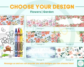 Flowers Coloring Packs | Flowers Party Coloring Pages | Flowers | Garden | Party Favor | Birthday Party | Crayola Crayons