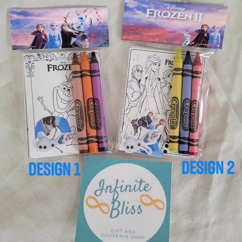 Frozen Coloring Packs Coloring Pages Party Favor Etsy