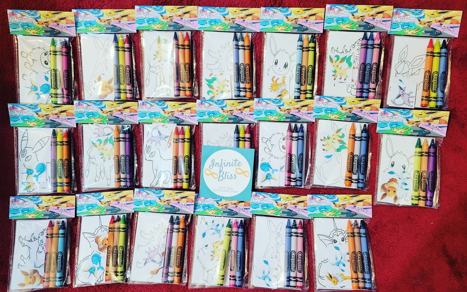 Pokemon Coloring Packs Coloring Pages Party Favor - Etsy