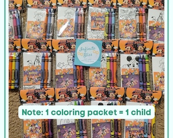 Halloween Choose Your Theme Coloring Packs | Trick or Treat | Coloring Pages | Party Favor for Kids | High Seas Souvenir Supplies | Crayons