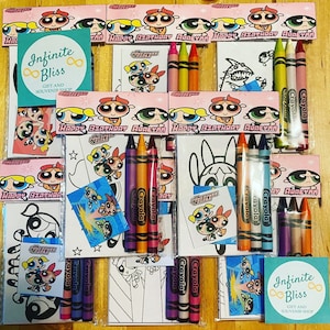 Choose your Theme Party Favor Coloring Packets (Any Theme) Message us for more details & customized themes